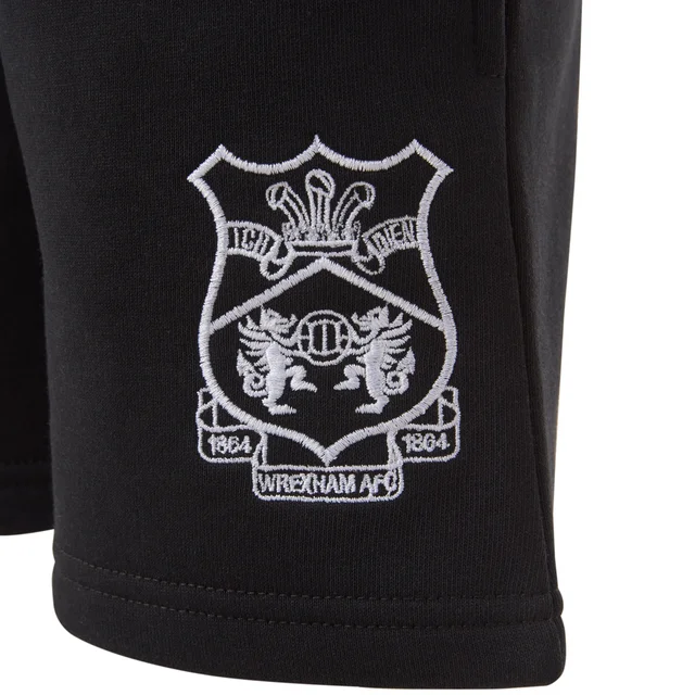 Kids Wrexham Black Sweat Shorts