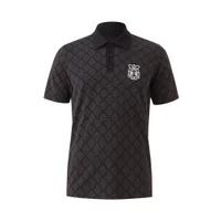 Wrexham Black Pattern Polo Shirt
