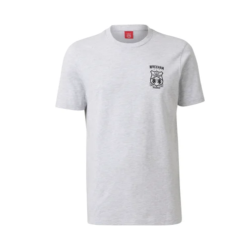 Wrexham Grey Marl Crest T-Shirt - S Image 1
