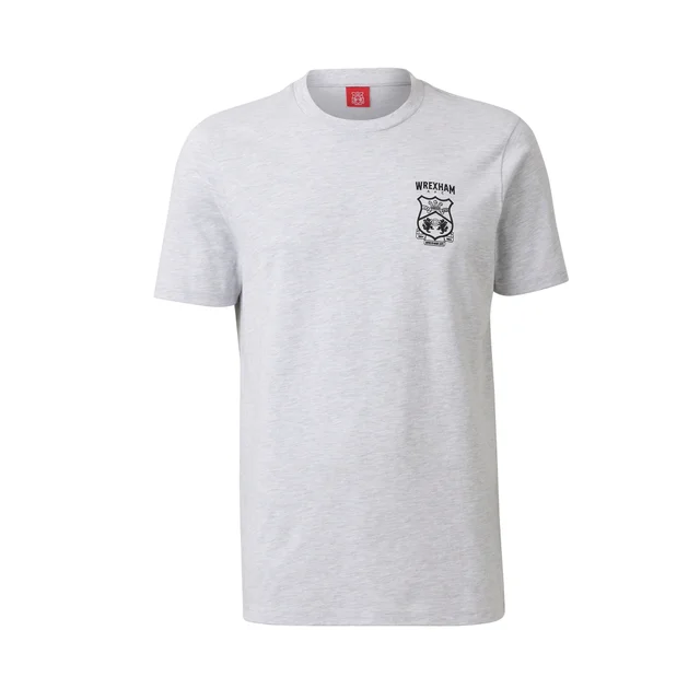 Wrexham Grey Marl Crest T-Shirt