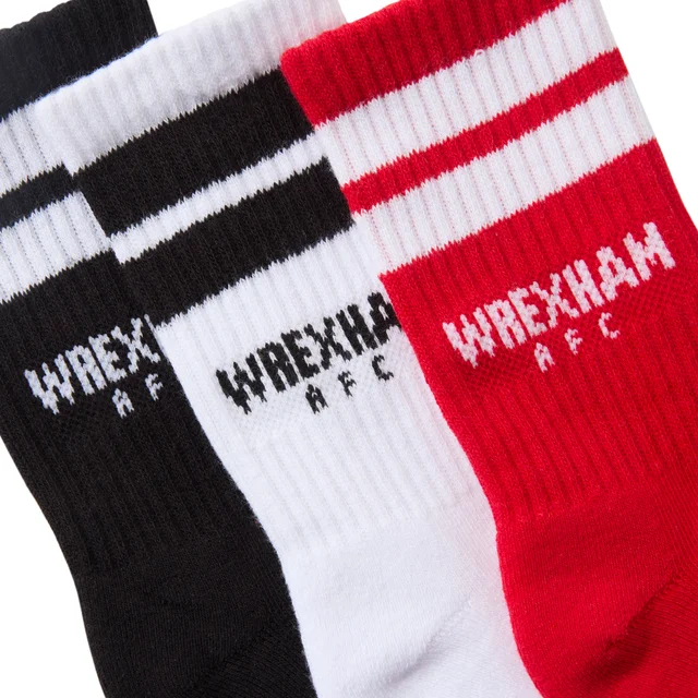 Kids Wrexham 3pk Socks
