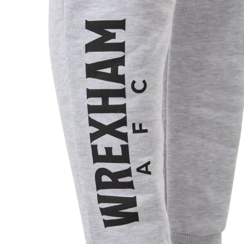 Wrexham Grey Marl Tracksuit Bottoms - S Image 2